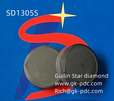 درج های PDC هلویی شکل SD1305 برای مته های لنگر 30 میلی متری 32 میلی متری