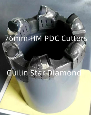 مته های هسته PDC 76 میلی متری گواهی ISO9001 برای اکتشافات زمین شناسی